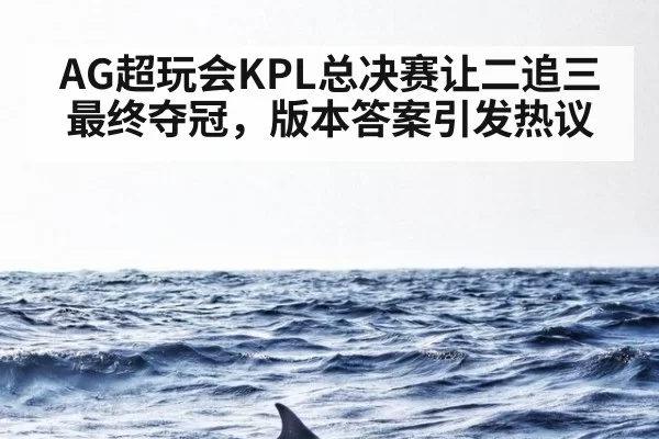 AG超玩会KPL总决赛让二追三最终夺冠，版本答案引发热议